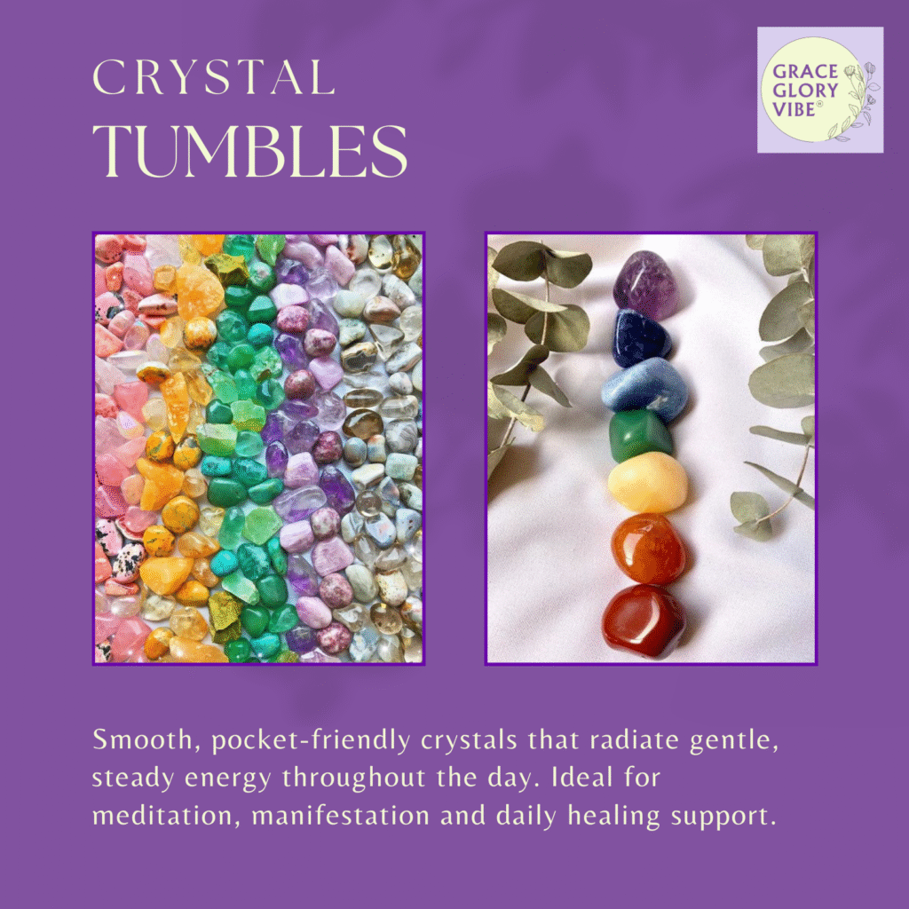 best quality natural crystal tumbles and crystal potlis , small crystals